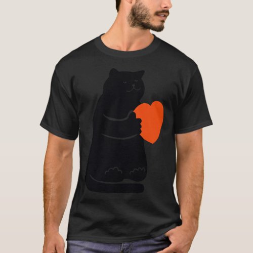 Valentine Cat T_Shirt