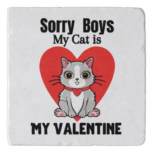 Valentine_cat Trivet