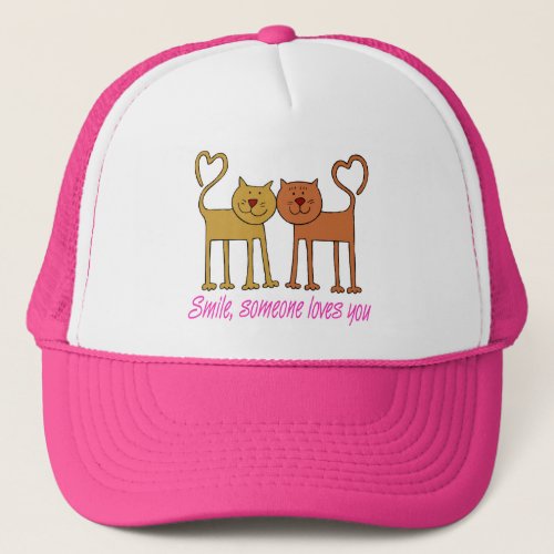 Valentine Cats In Love Hat