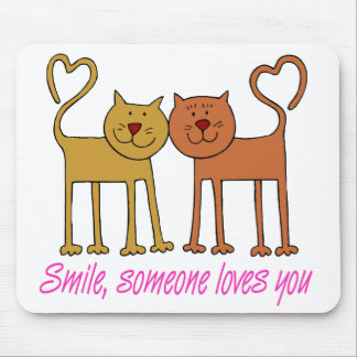 Valentine Cats In Love Mouse Pad