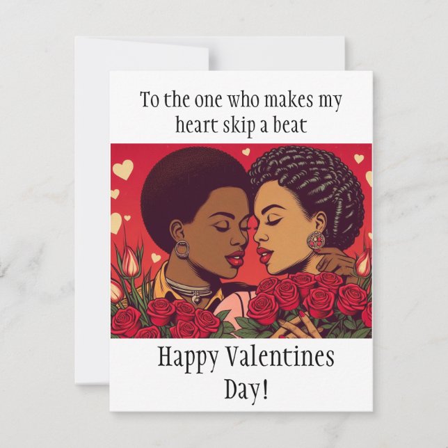 Valentine Celebration of LGBTQI Romance Note Card (Front)