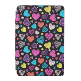 Valentine Chalk Hearts iPad Cover