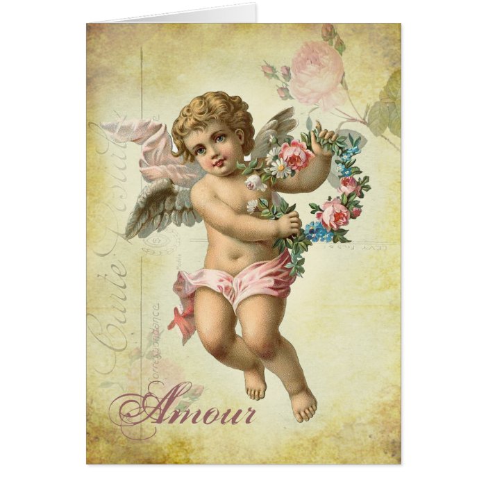 Valentine Cherub   Amour Cards