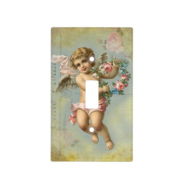 Valentine Cherub Light Switch Cover (Front)