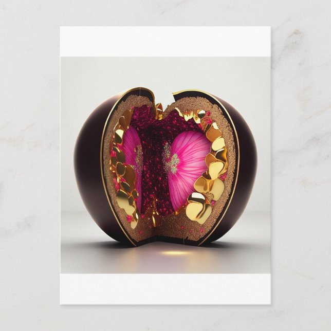 Valentine chocolate surprise postcard (Front)