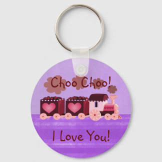 Valentine Choo Choo Train Keychain