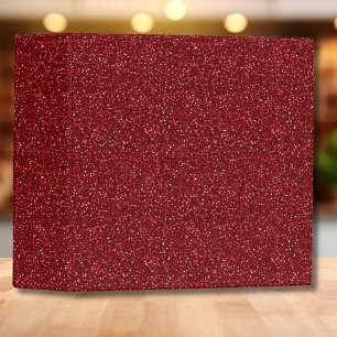 Valentine Classic Trendy Red Glitter 3 Ring Binder