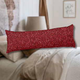 Valentine Classic Trendy Red Glitter Body Pillow