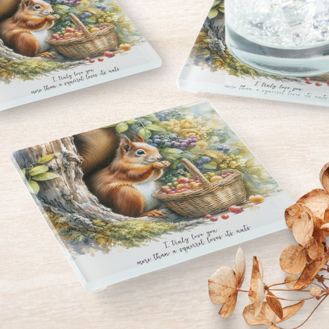 Valentine Coasters – Squirrel Love Quote (Creator Uploaded)