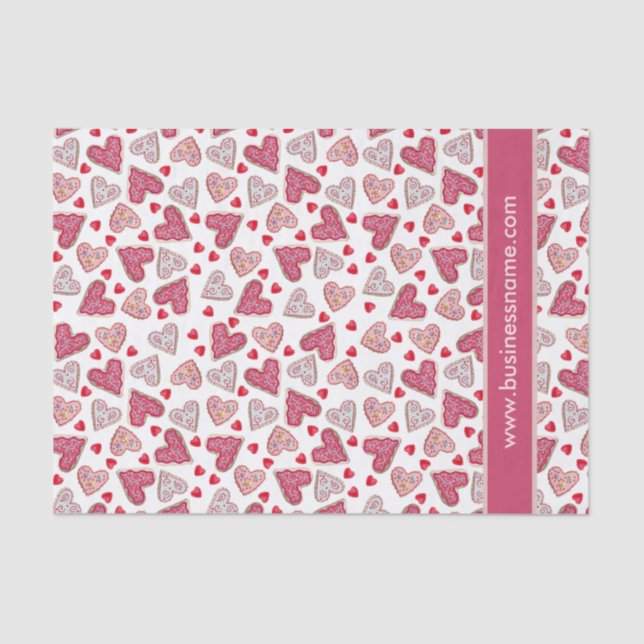 Valentine Cookie Collage Tissue Paper (Front)