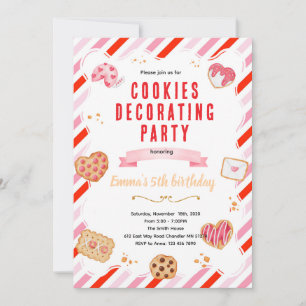 Valentine Cookie Decorating Party Invitation