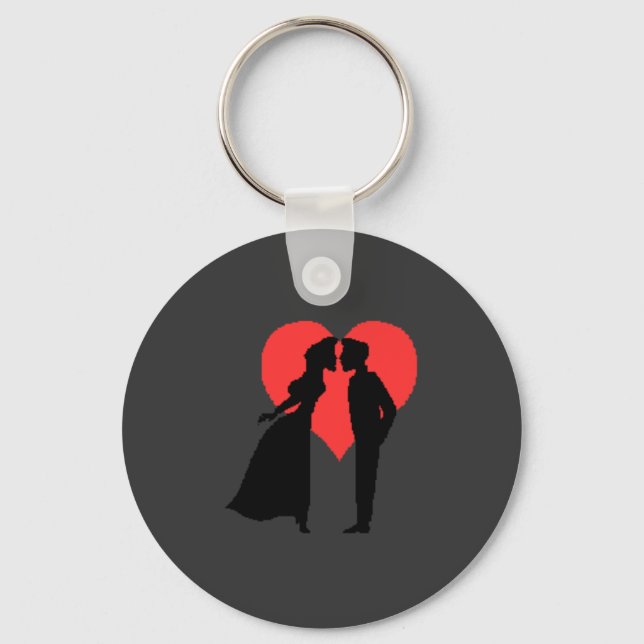 Valentine Couple Keychain (Front)