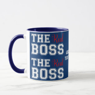 Valentine Couple The Real Boss Couple Husband/Wife Mug