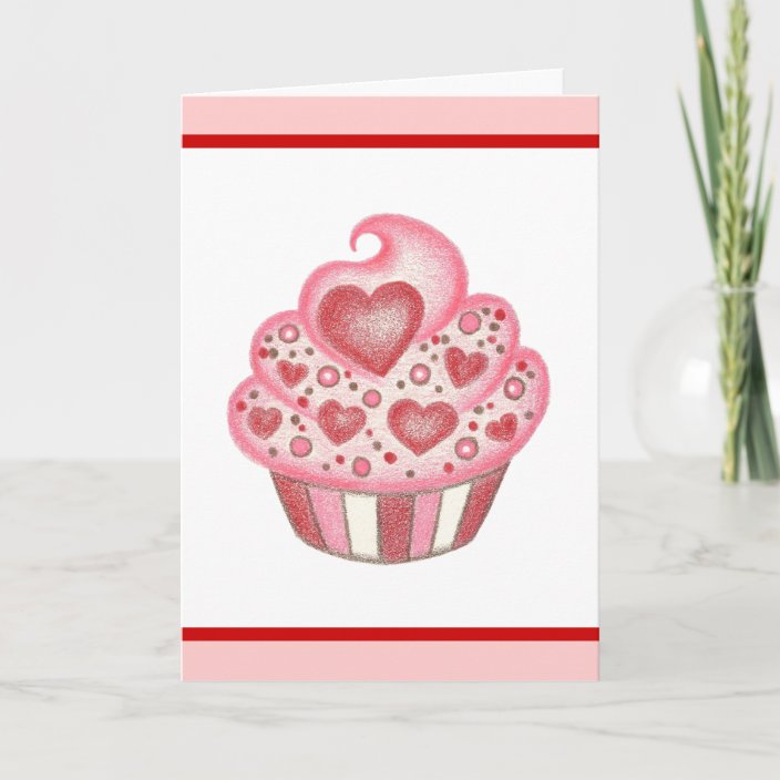 Valentine Cupcake Card | Zazzle.com