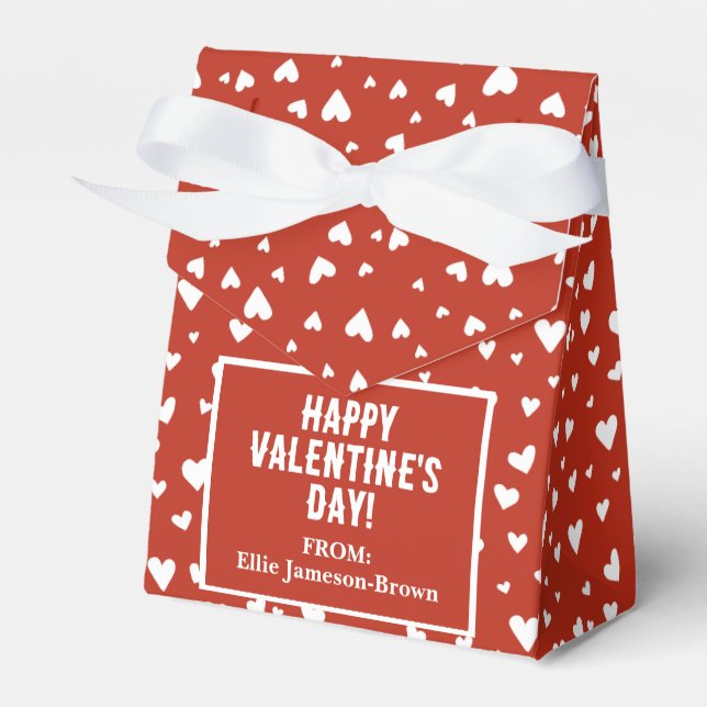 Valentine Custom Favor Box (Front Side)
