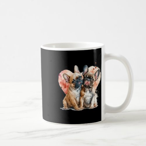 Valentine Cute Couple French Bulldog Valentines D Coffee Mug