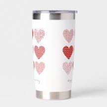 Valentine cute sweet love red heart pattern