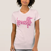 Valentine Dachshund Hearts T-Shirt