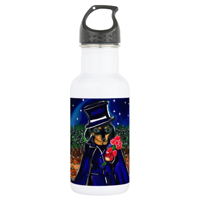 VALENTINE DACHSHUND WATER BOTTLE (Front)
