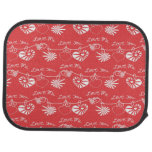 Valentine Day Background Car Floor Mat