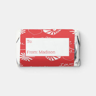 Valentine Day Background Hershey's Miniatures