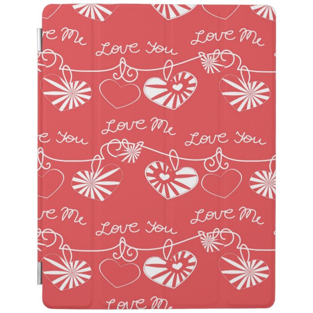 Valentine Day Background iPad Smart Cover (Front)