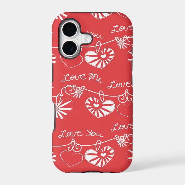 Valentine Day Background Iphone Case (Back)