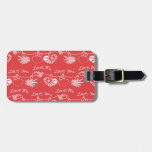 Valentine Day Background Luggage Tag