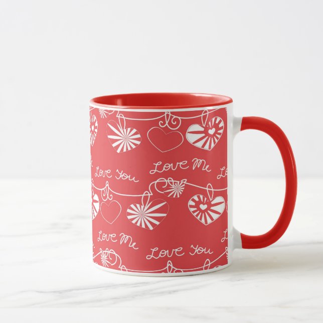 Valentine Day Background Mug (Right)