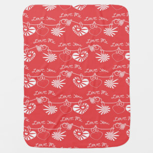 Valentine Day Background Swaddle Blanket