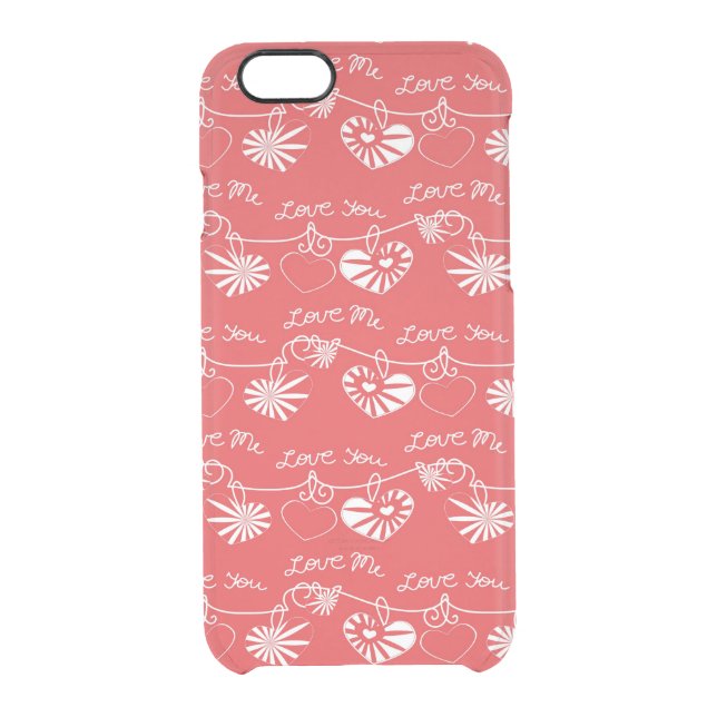 Valentine Day Background Uncommon iPhone Case (Back)