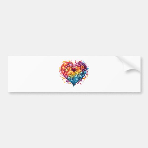 Valentine day bumper sticker