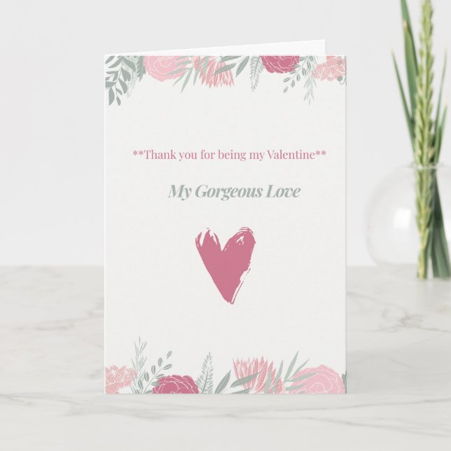 Valentine day card (Front)