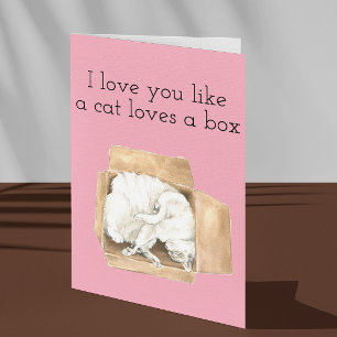 Valentine' Day Card I love Your funny Cat