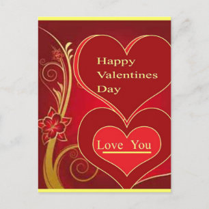 Valentine day gift Design by Mojisola A Gbadamosi Holiday Postcard