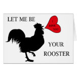 Rooster and Hen Card | Zazzle