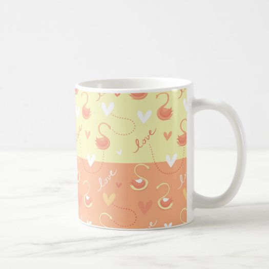 Valentine Day Heart Love Written in Yellow Orange