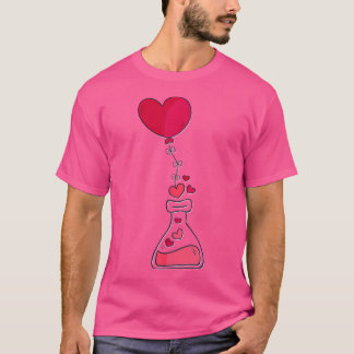 Valentine Day Love Heart Red Tee Best Gift Chemist