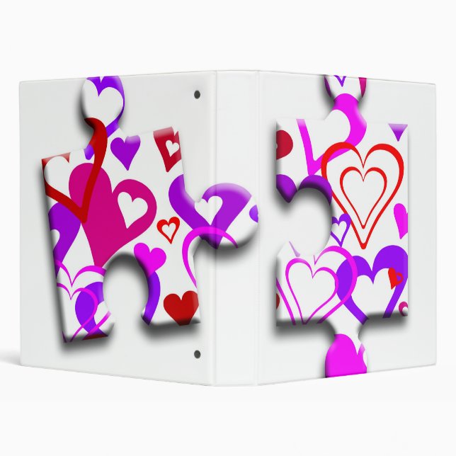 Valentine Day Puzzle Binder (Background)