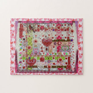 Valentine Day Puzzle Collage