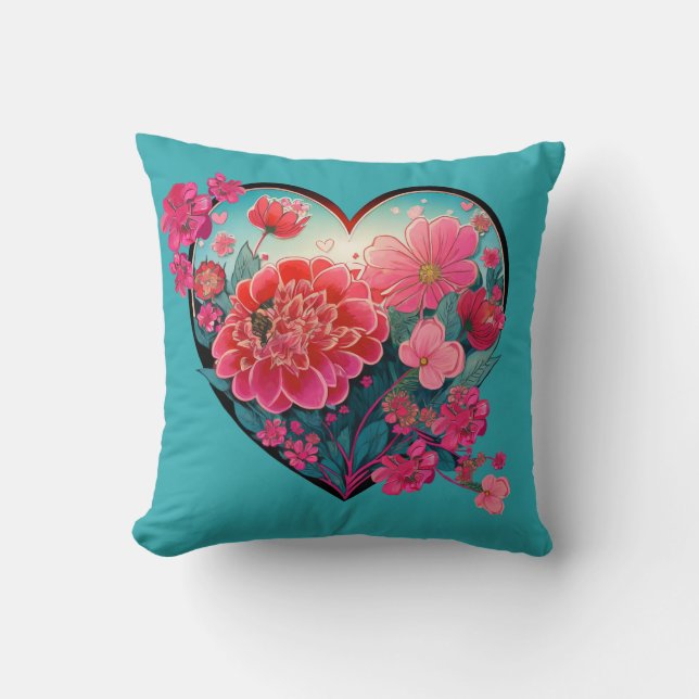 Valentine Decorative  Throw Pillow (Front)