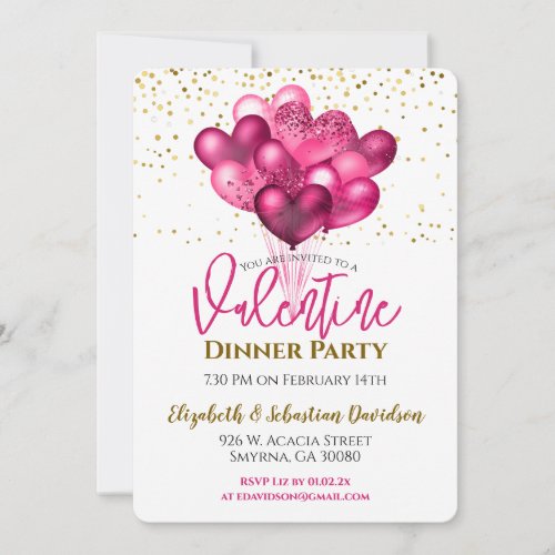 Valentine Dinner Party Invitation