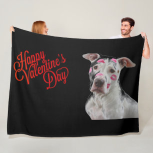 VALENTINE DOG FLEECE BLANKET