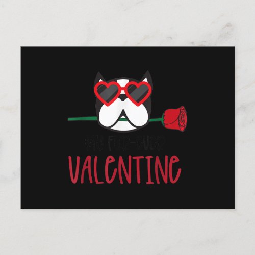 Valentine Dog Heart Love Valentines Day Love Announcement Postcard