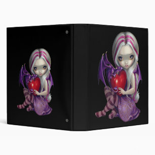 Valentine Dragon BINDER fairy fantasy art
