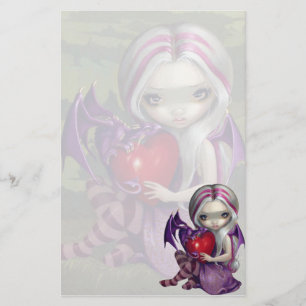 "Valentine Dragon" Stationery
