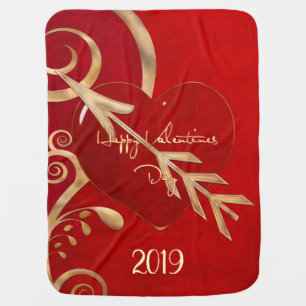 Valentine Elegance FOR BABY RECEIVING Stroller Blanket