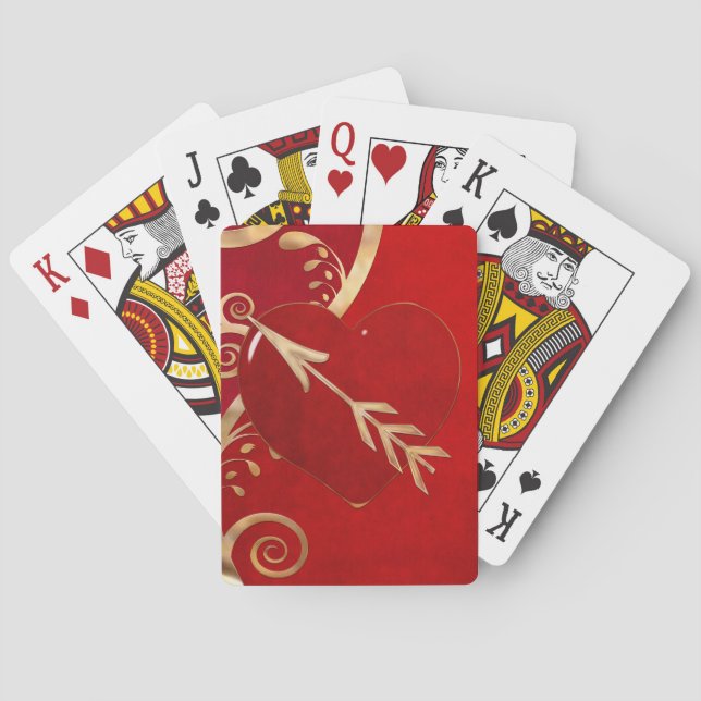 Valentine Elegance STRIP POKER LOVERS Cards (Back)