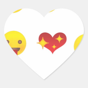 Valentine Emojis Heart Sticker