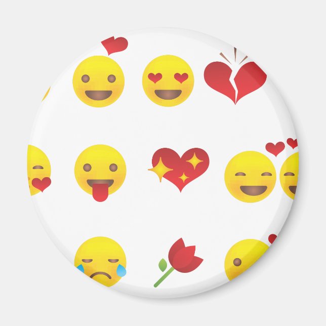 Valentine Emojis Magnet (Front)